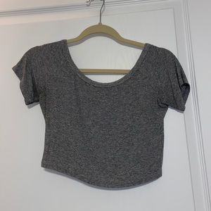 Grey crop top